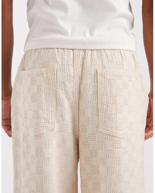 ASOS Natural Textured Pants for men