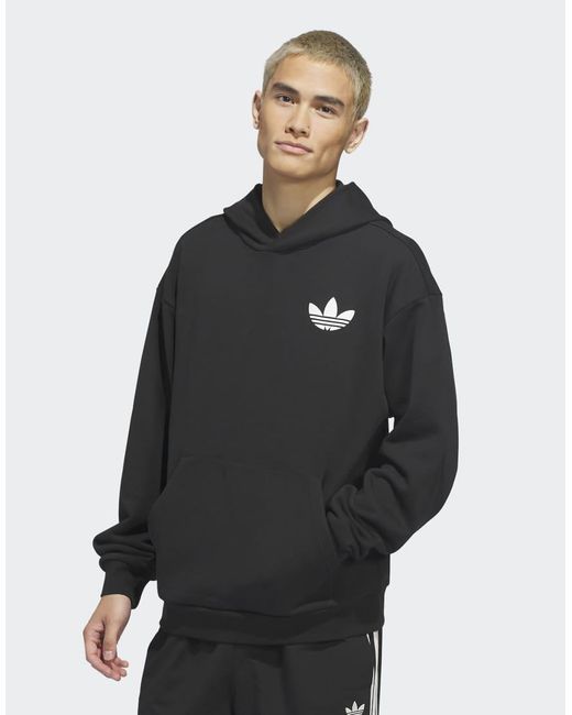 Adidas Originals Gray World Wide Hoops Hoodie
