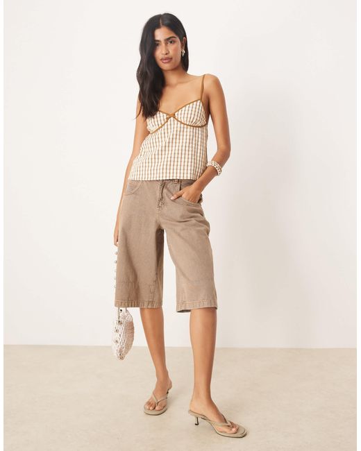 Motel Natural Milota Check Cami Top