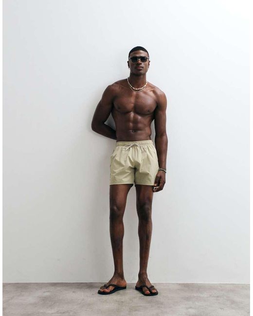 Boss Natural Iconic Swim Shorts for men