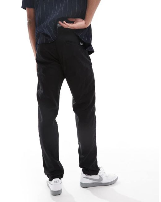 Jack & Jones Black Relaxed Fit Linen Mix Trouser for men