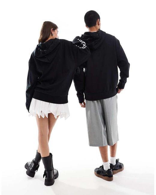 Collusion Black Unisex Logo Hoodie
