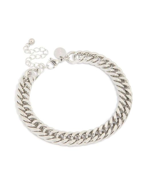 Lovisa Metallic Waterproof Stainless Steel Large Miami Cuban Link Bracelet for men