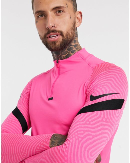 Top rosa Strike Drill Nike Football de hombre de color Pink