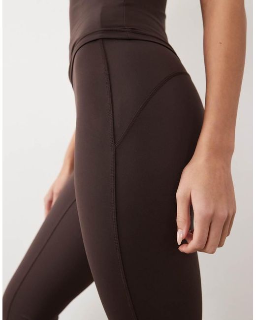Gina Tricot Brown Mix And Match Flare Yoga leggings