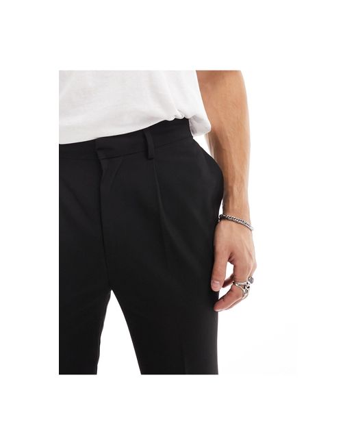 ASOS – elegante, schmal zulaufende jogginghose in Black für Herren