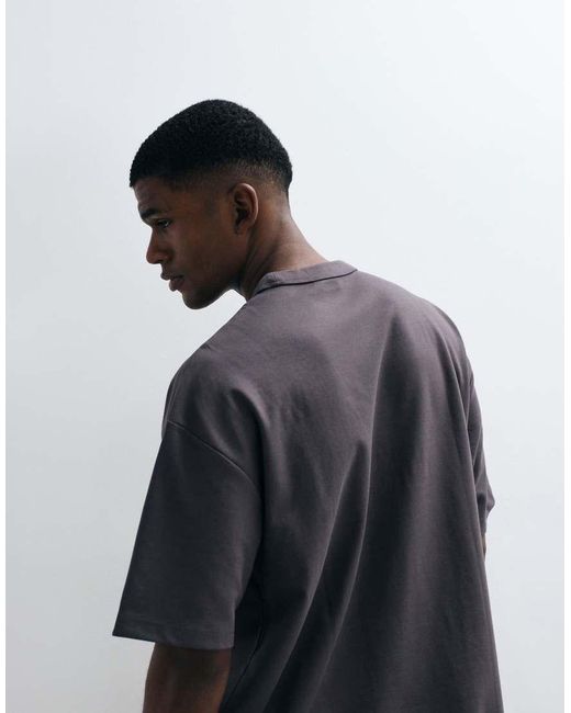 ASOS Gray Breathemaxtm Heavyweight Oversized T-shirt for men