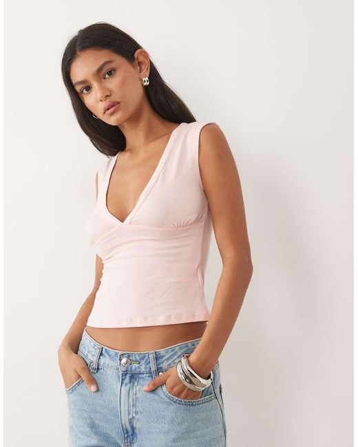 Motel Blue Emberly Plunge Top