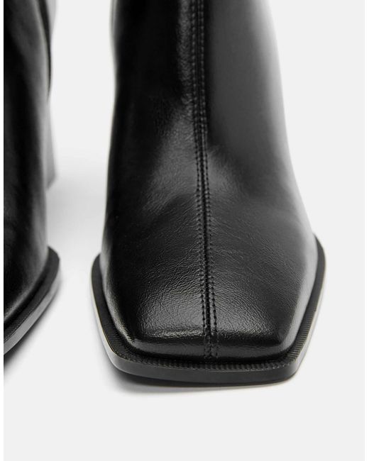 Bottines à talon haut Pull&Bear en coloris Black