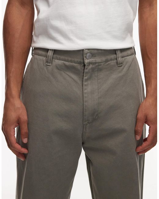 Obey Black Bigwig Giant Straight Leg Trousers for men