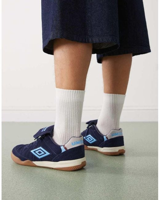 Umbro Blue Speciali Suede Trainers for men