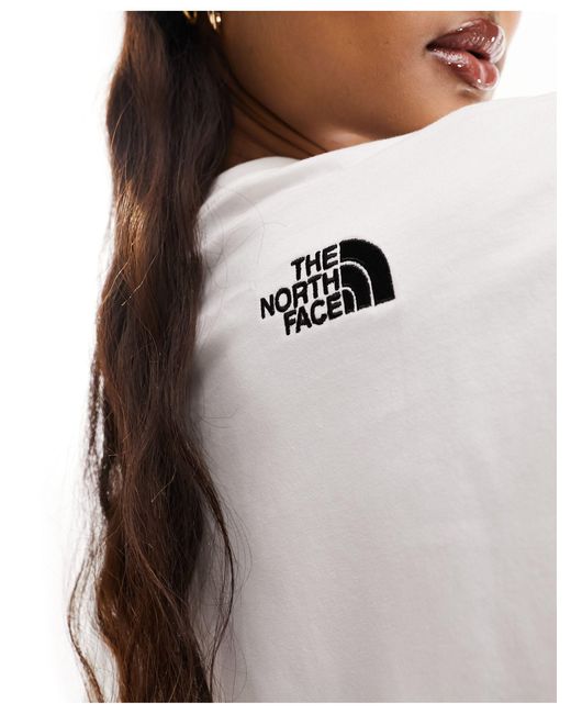 Exclusivité asos - - t-shirt épais oversize - crème The North Face en coloris White