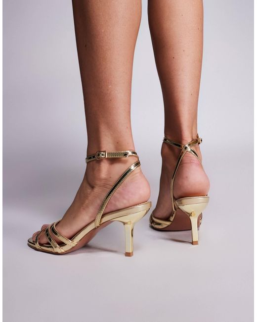 Public Desire Brown – juliette – riemchen-sandaletten