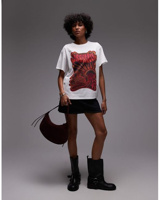 Wrangler T-Shirt Met Grafische Print Op De Borst in het White