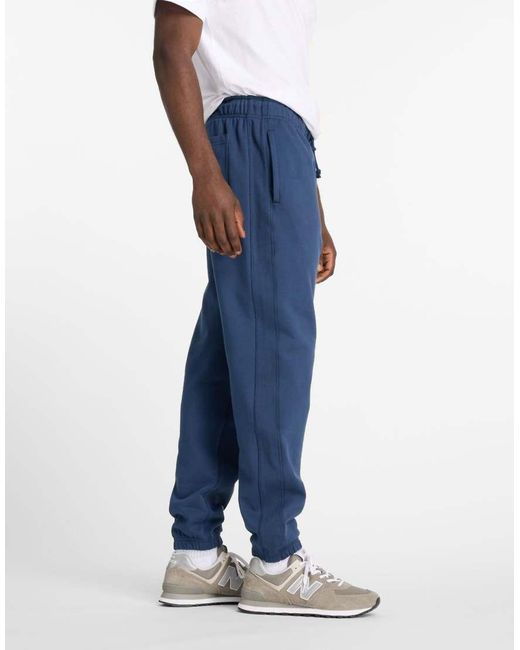 New Balance Blue Athletics French Terry Jogger for men
