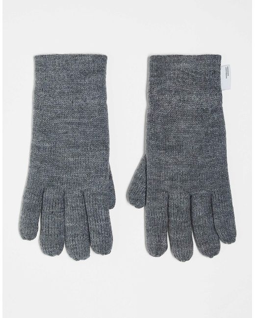 Only & Sons – strickhandschuhe in Gray für Herren