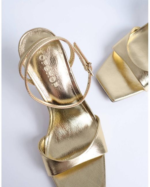 TOPSHOP Metallic – immy – sandalen