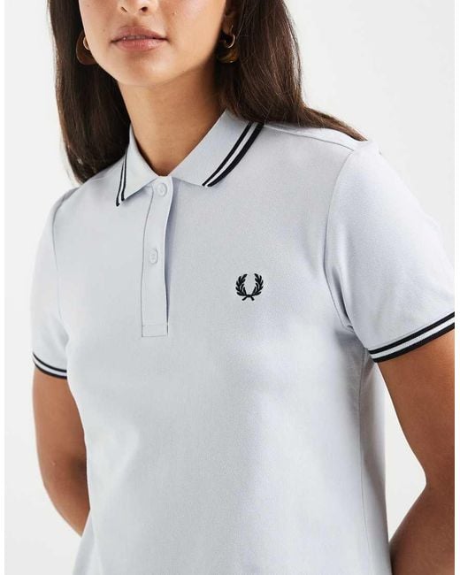 Fred Perry White Twin Tipped Polo Mini Dress