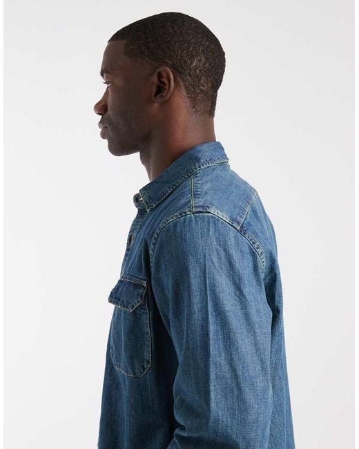 Levi's Blue Jackson Denim Worker Shirt for men