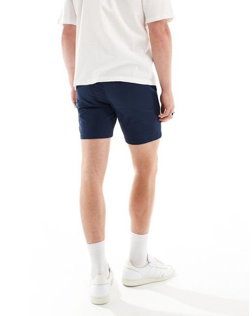 ASOS – 2er pack eng geschnittene chino-shorts in Blue für Herren