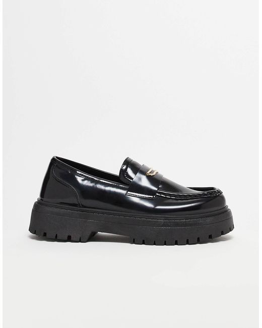 ASOS Black Chunky Loafers for men