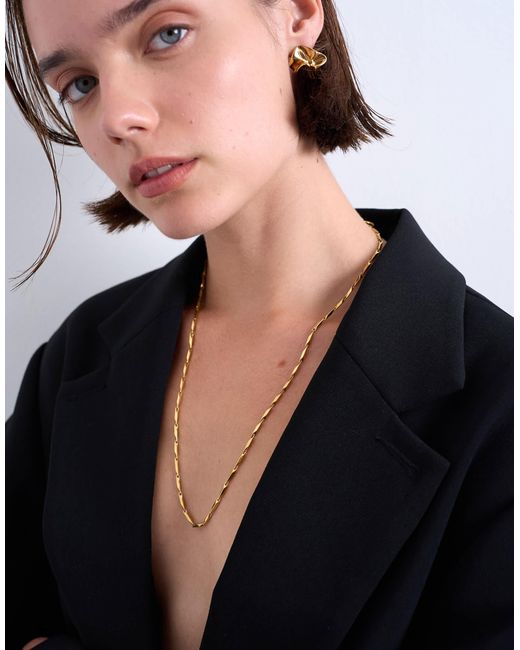 TOPSHOP Black – morgan – lange halskette aus edelstahl