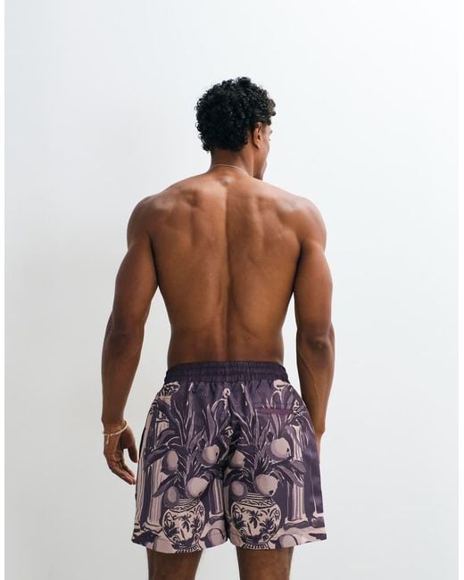 On Vacation Club Red Location All-over Print Swim Shorts for men