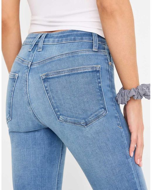 GOOD AMERICAN Blue Soft Tech High Waist Bootcut Jeans