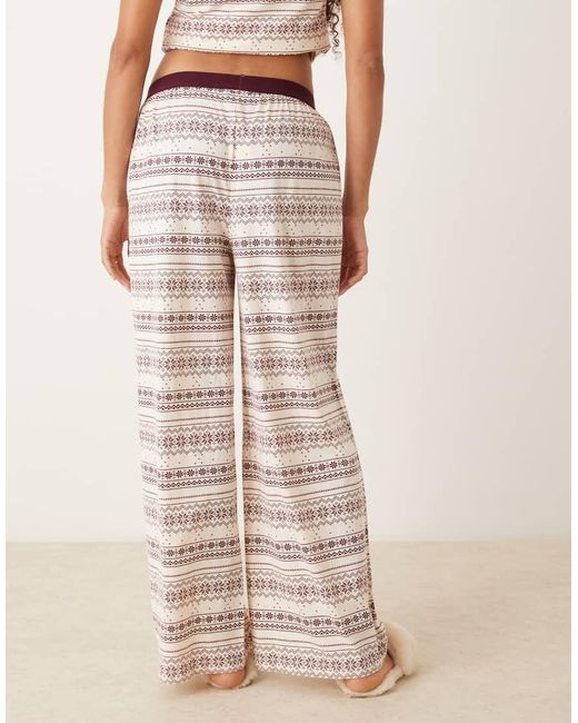 ASOS Natural Mix & Match Pyjama Trouser