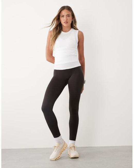 4505 White Fitted Cotton Everyday Tank Top With Quick Dry Finish