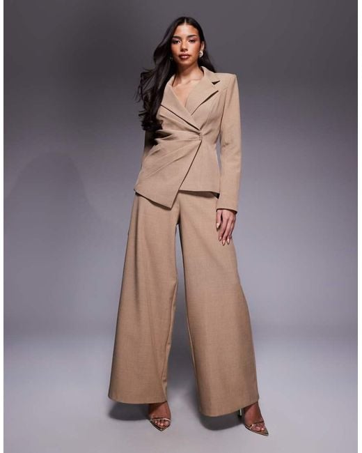 ASOS Brown Premium Side Seam Detail Blazer