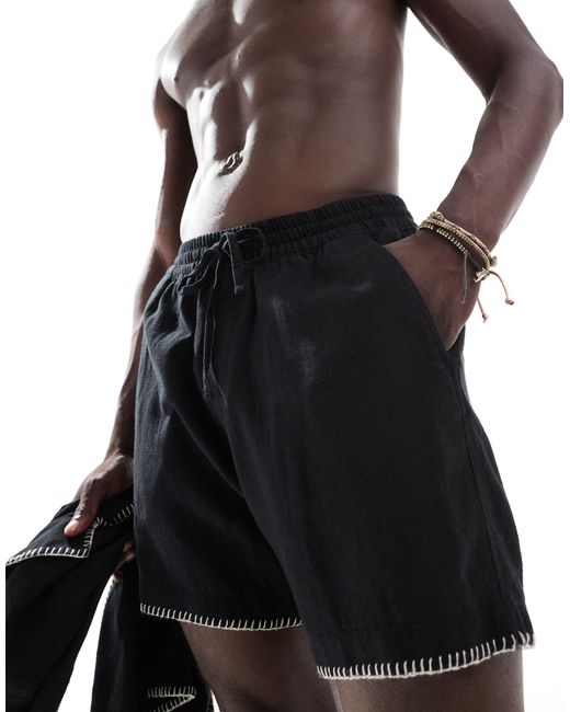 Pantalones cortos Abercrombie & Fitch de hombre de color Black