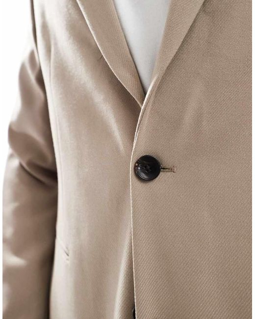 ASOS Natural Slim Suit Jacket for men