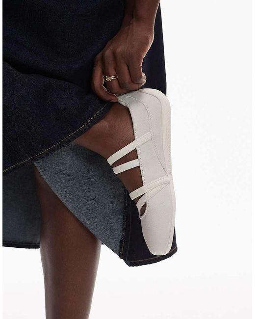 PUMA Blue Speedcat Python Ballet Flats