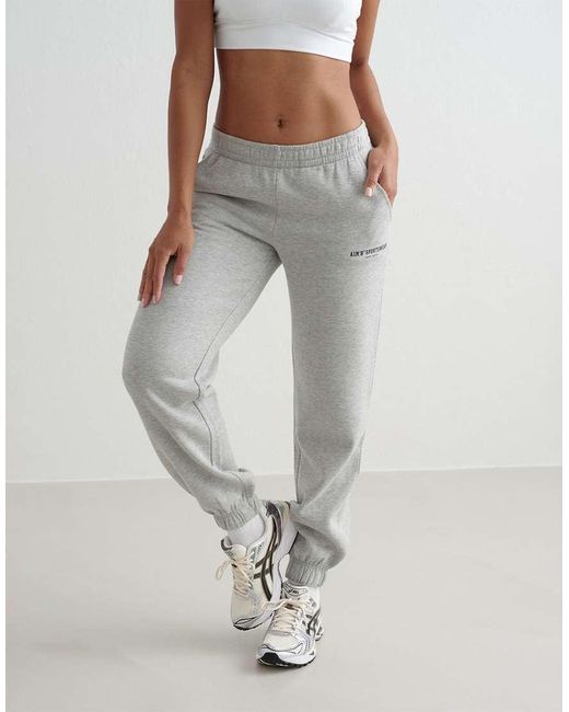 Aim'n Gray Melange Varsity Classic Sweatpants