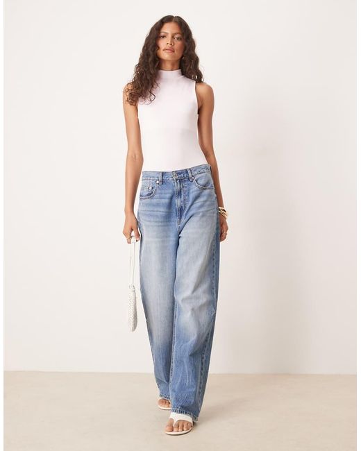 ASOS Blue High Neck Bodysuit