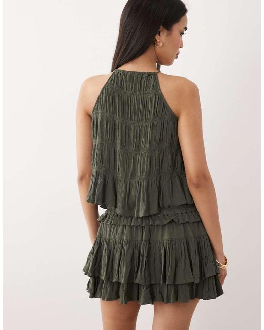 Iisla & Bird Green Rara Mini Skirt