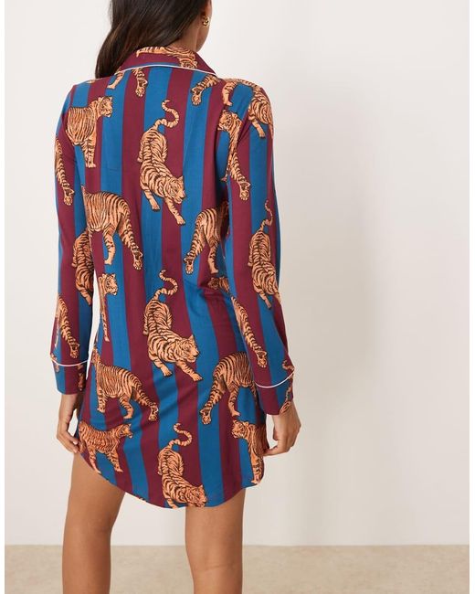 Chelsea Peers Blue Maternity Night Shirt
