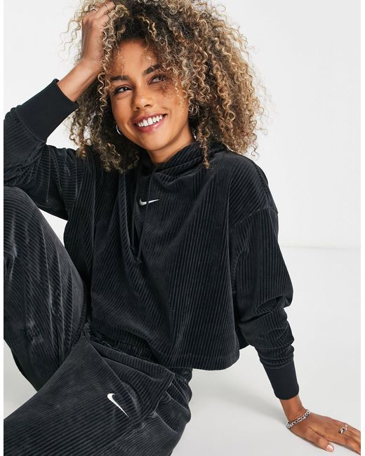 velour hoodie nike