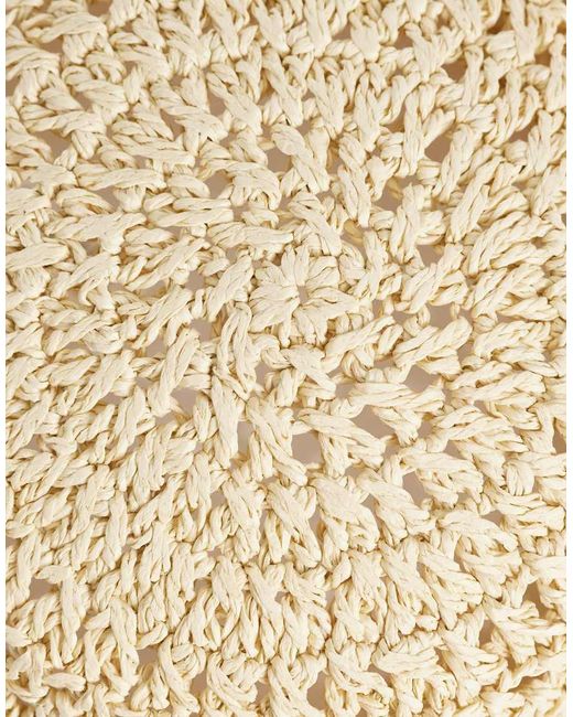 ARKET Natural Summer Raffia Pillbox Hat
