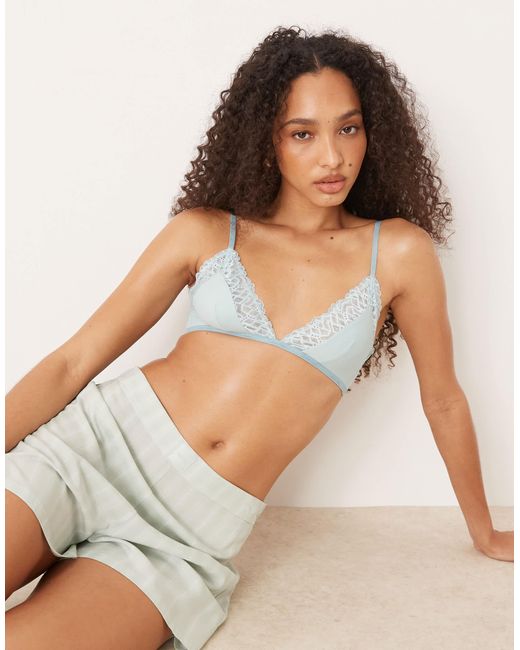 Calvin Klein White Ck Attraction Wireless Triangle Bra