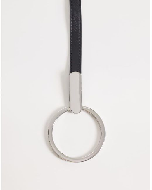Mango Gray Super Slim Belt