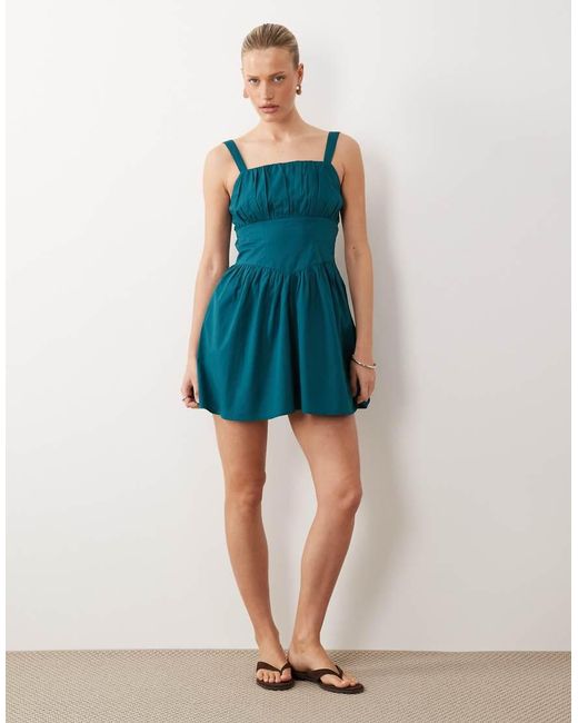 Wednesday's Girl Blue Wednesdays Girl Mini Tea Dress