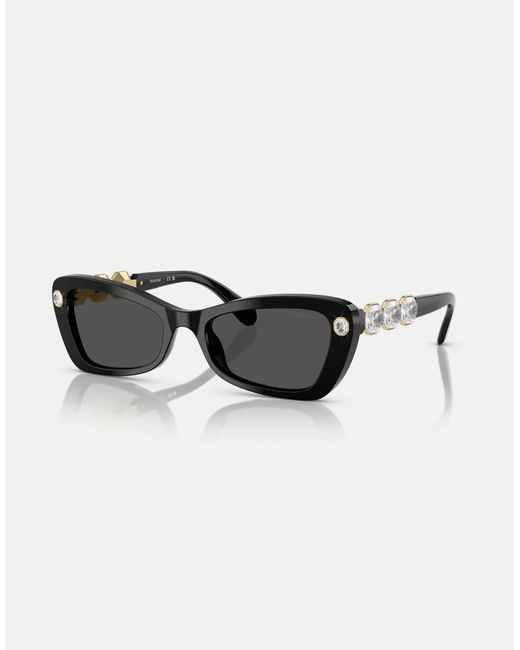 Lunettes Swarovski en coloris Black