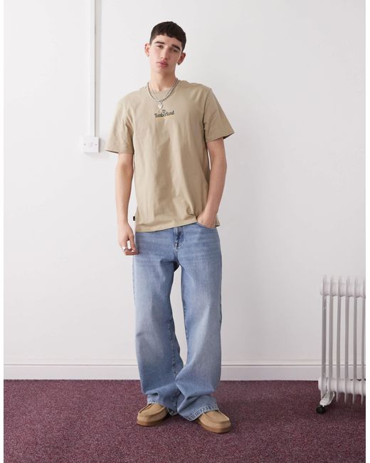 Timberland – back on the road – t-shirt in Natural für Herren