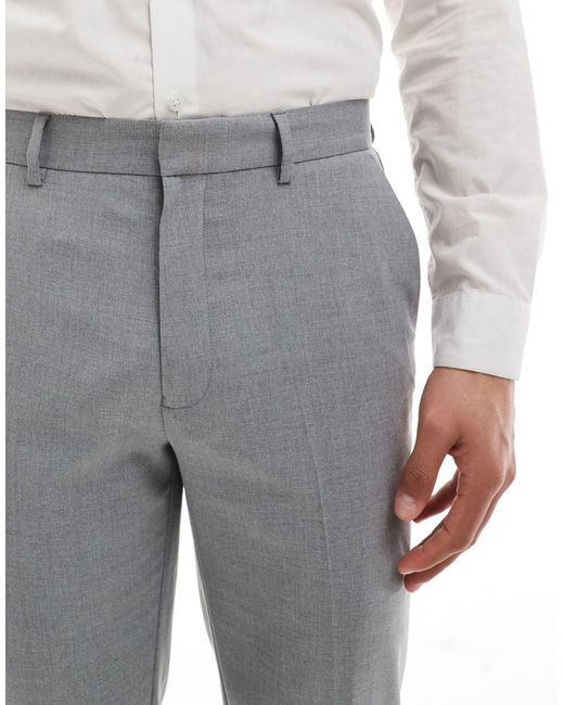 ASOS Gray Slim Suit Pants for men