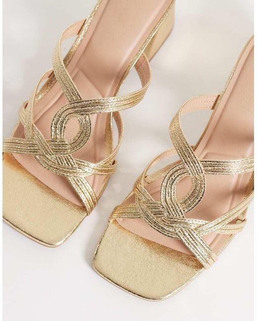 New Look White Twist Block Heeled Mule
