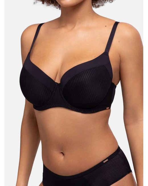 DORINA Black Carmen Light Padded Demi Bra