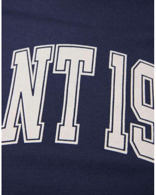 Gant Blue Graphic Collegiate T-shirt