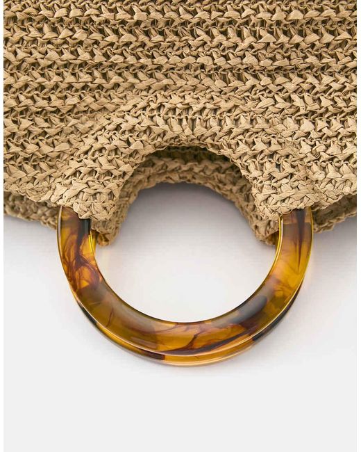Pull&Bear Metallic Woven Bag